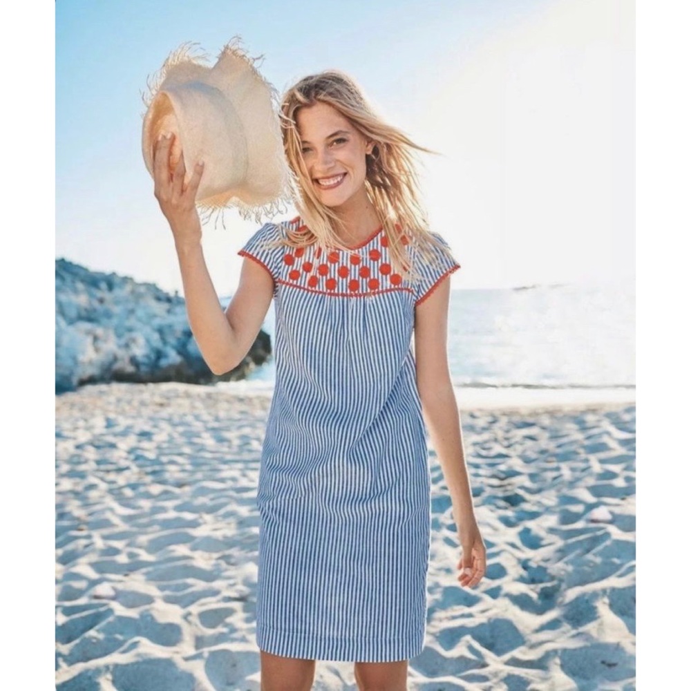 Boden ‘Rosalind’ Linen Blend Shift Dress